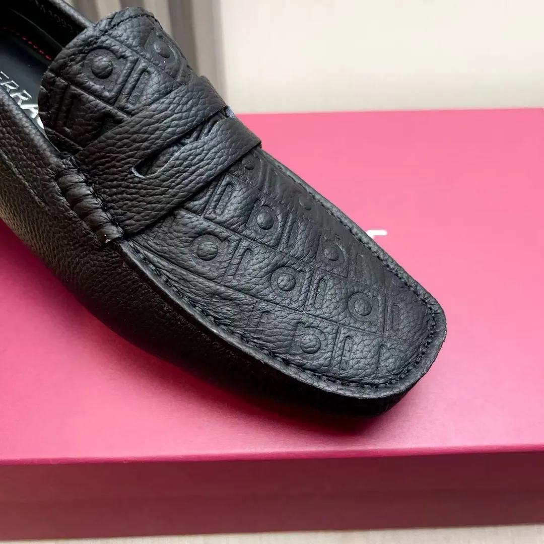 Men's men's shoes 💰620 Ferragamo new high-end quality 🔥 imported lychee pattern ➕ cowhide lining size 38-45
